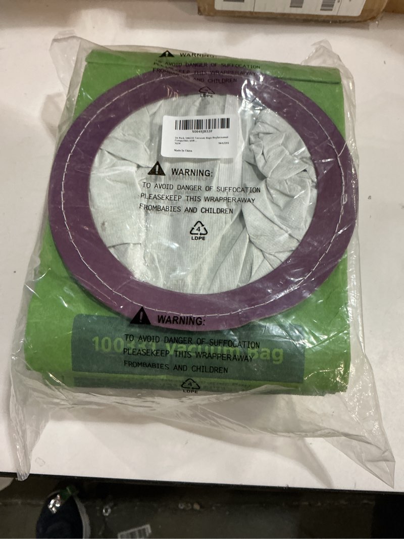 Condition photo showing New/Like New for 16 Pack 100331 Vacuum Bags Replacement Compatible with ProTeam 10 QT Backpack Vacuum Cleaner, for Coachvac, Super Coachvac, Megavac, Upgraded Vacuum Filters with Open Circular Collar 16 Pack-Purple Circular