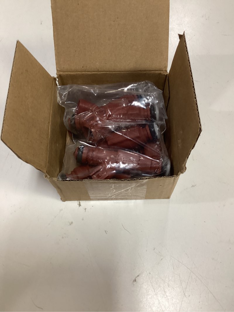 Condition photo showing Good Condition for fuel injectors (6 pcs), 12 holes, 4.0 3.9 3.8 3.7 3.0 l, compatible with 1999-2007 jeep grand cherokee/laredo/liberty/wrangler, ford mustang/focus/escape, dodge dakota/ram 1500, oe#0280156161, 63844