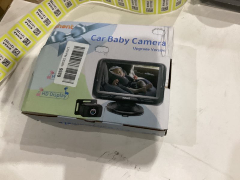 Condition photo showing New/Like New for Rohent Baby Car Camera HD 1080P - Rear-Facing Infant Monitor with Night Vision Car Camera for Baby 150° Wide-Angle Lens Anti-Glare Screen Easy Install 360° Adjustable Display Black-Standard