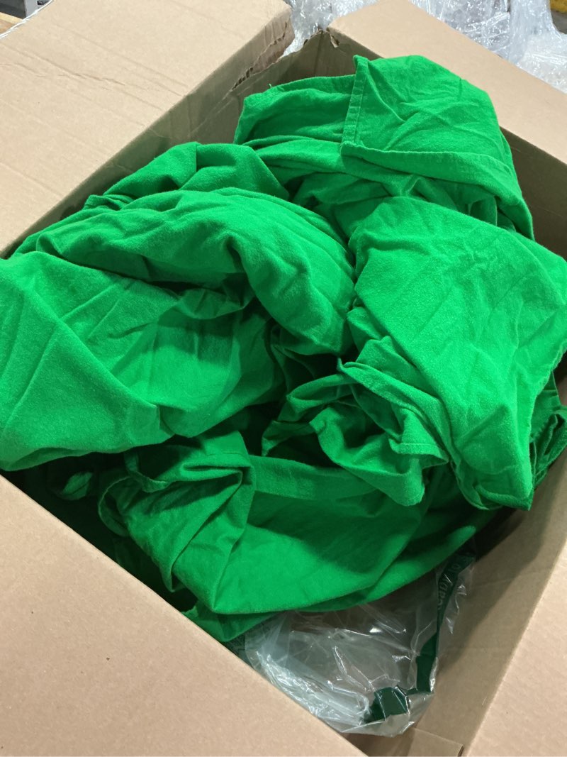 Condition photo showing As Is for (similar to the stock photo )elegant comfort 4-piece bed sheet set - luxury bedding 1500 premium hotel quality microfiber,all around elastic 18-24 inches deep fitted sheet- extra deep pocket sheets, california king, emerald green