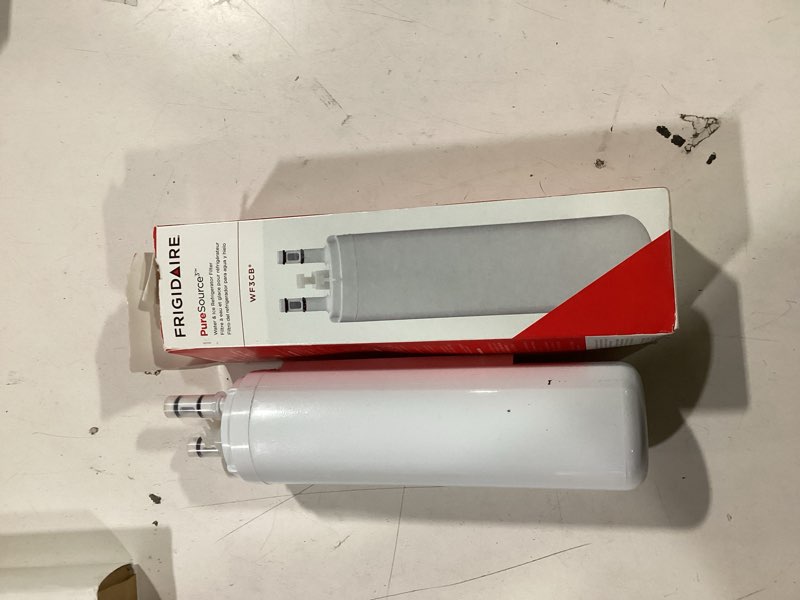 Condition photo showing As Is for Frigidaire Push-in Refrigerator Water Filter WF3CB PureSource 3