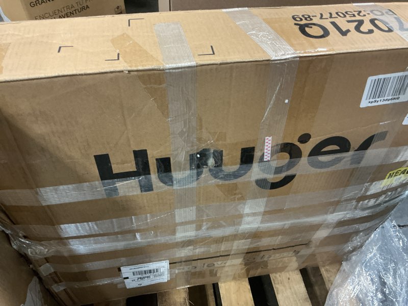 Condition photo showing Good Condition for huuger 63 x 28 large electric standing desk, height adjustable computer desk, 27.6" deep desktop, stand up gaming office table with 2 hooks, 3 preset heights, for home office, maple 63*28 inch (no outlets) maple