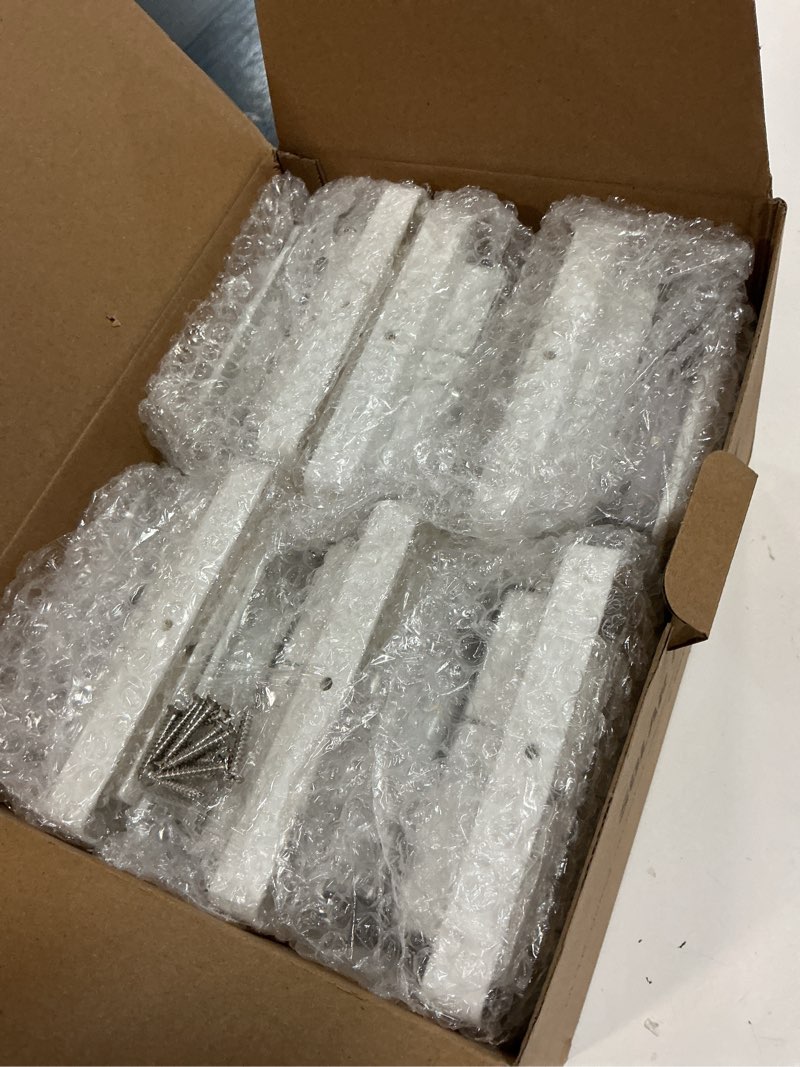 Condition photo showing Good Condition for solar post cap lights, 6 pack upgraded outdoor deck fence post solar lights for 4x4 5x5 wood/vinyl posts, ip65 waterproof, 10-12 hours warm white glow for garden/patio/porch - white white 6 pack warm white