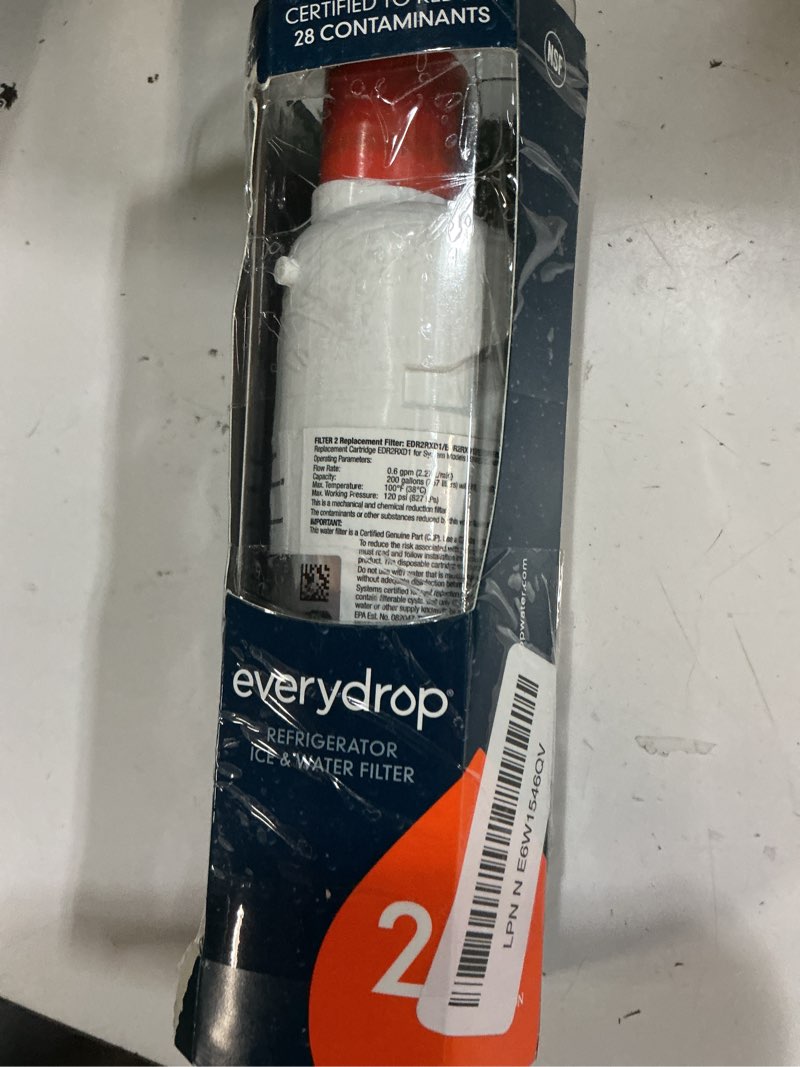 Condition photo showing New/Like New for everydrop by whirlpool ice and water refrigerator filter 2, edr2rxd1, single-pack 1 pack