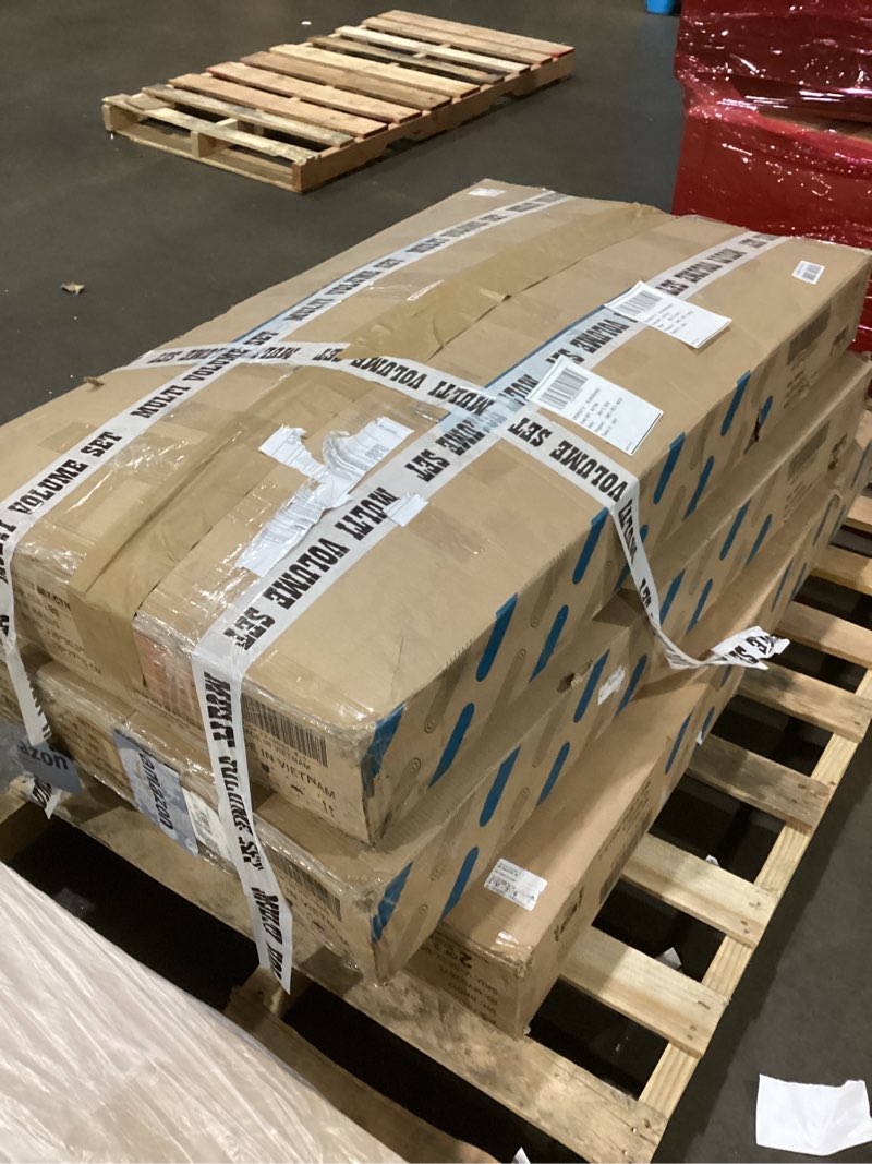 Condition photo showing New/Like New for Furmax Sectional Couches for Living Room, U-Shaped Sofa Couch with Linen Fabric, 4 Seat Sofa Set with Double Chaise for Apartment (Fabric, Grey)