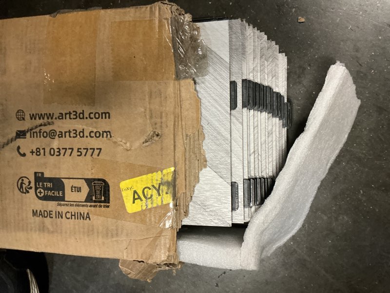 Condition photo showing New/Like New for Art3d 18-Pack Interlocking Luxury Vinyl Flooring Tile for Kitchen Bathroom, 36 x 6 Inch Wood Floor Plank for Wear-Resistant, Waterproof, Anti-Slip, Reusable, Dublin Dawn Ash 36 x 6 inch Dawn Ash 18