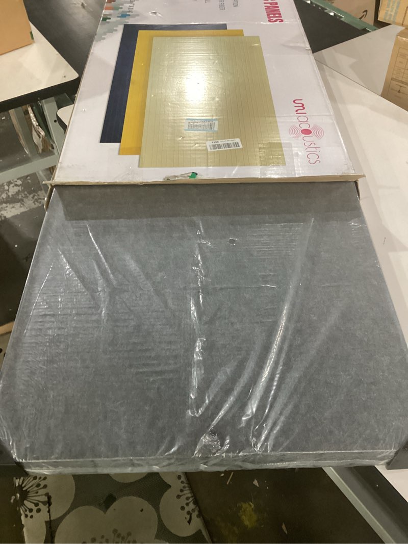 Condition photo showing Good Condition for umiacoustics 6 packs acoustic panel,47.2 x 23.6 inches decorative sound proof panel for office,home theater,studio, heather grey