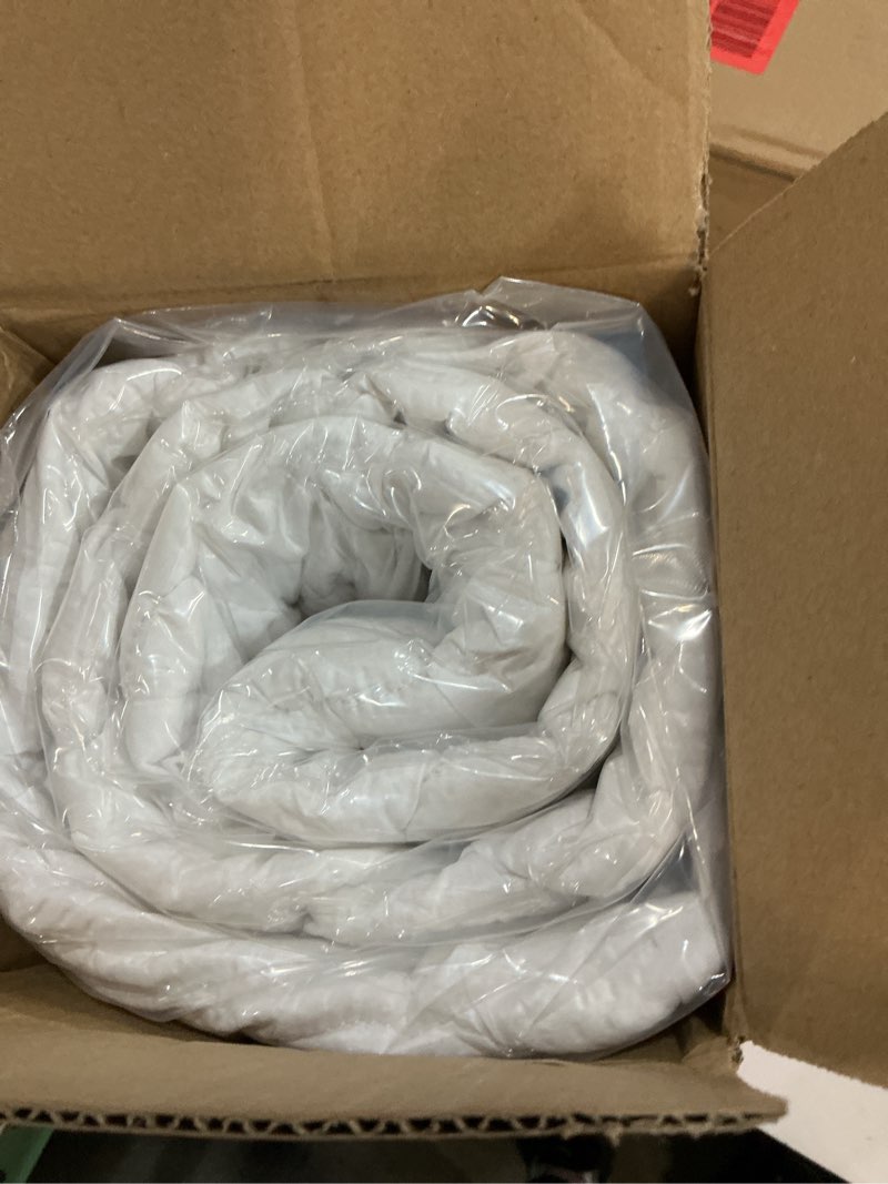 Condition photo showing New/Like New for queen mattress pad thick quilted mattress topper, air mattress cover, super soft breathable and noiseless down alternative fiber extra thick mattress pad with deep pocket fits up to 23 inch mattress case fabric :microfiber fill: polyester skirt:polyester queen