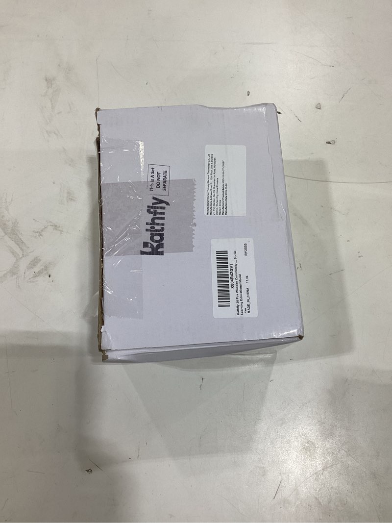 Condition photo showing As Is for Kathfly 36 Pcs Wooden Community Helpers Community Wooden Toy Preschool Little Professionals Building