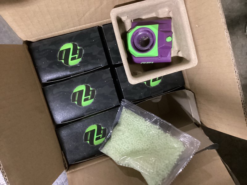 Condition photo showing New/Like New for Bidding on 6 Gel Blaster Glow-in-The-Dark Starfire Activator Accessory with 5,000 Starfire Gellets Included - UV 