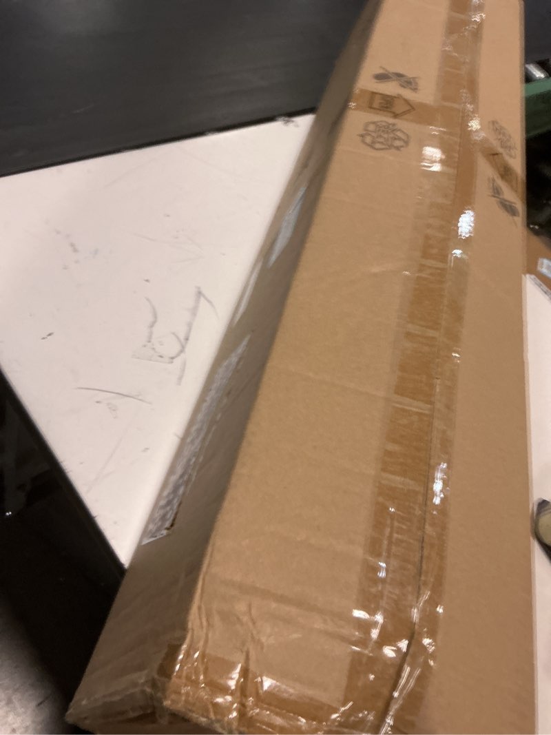 Condition photo showing New/Like New for modern led pendant lights, 47in chandelier dimmable with remote control 3000k-6000k adjustable color temperature, aluminum island lighting lamp fixture for kitchen, dining room, billiard room a-black 47inch