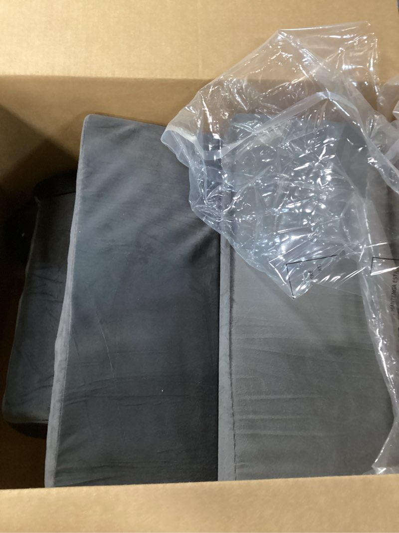 Condition photo showing As Is for Recliner Foot Rest Cushion - Recilner Leg Rest Cushion with Removable Semi-Cylinder for Superior Support, Adjustable Recliner Foot Rest Extender, Recilner Leg Pillow with 2 Straps, Grey
