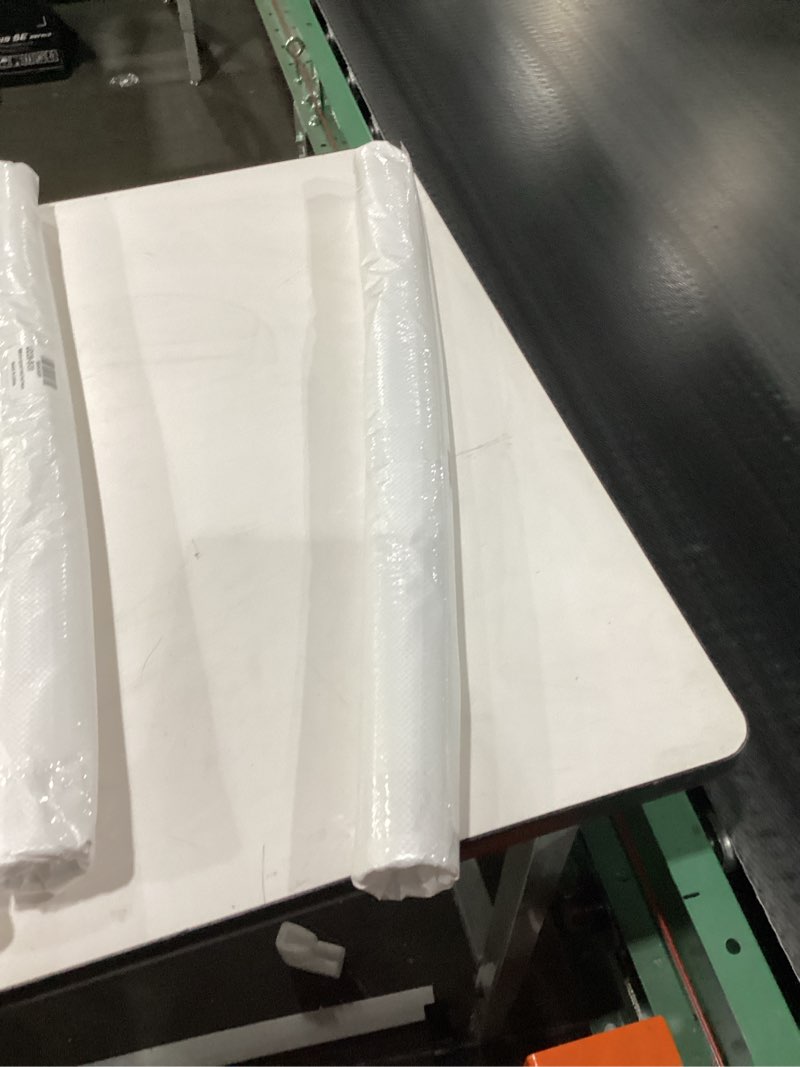 NECAUX 28 Inch Round Frosted Table Cover Protector, 2mm Thick Upgraded Version, Unshrinkable Waterpr