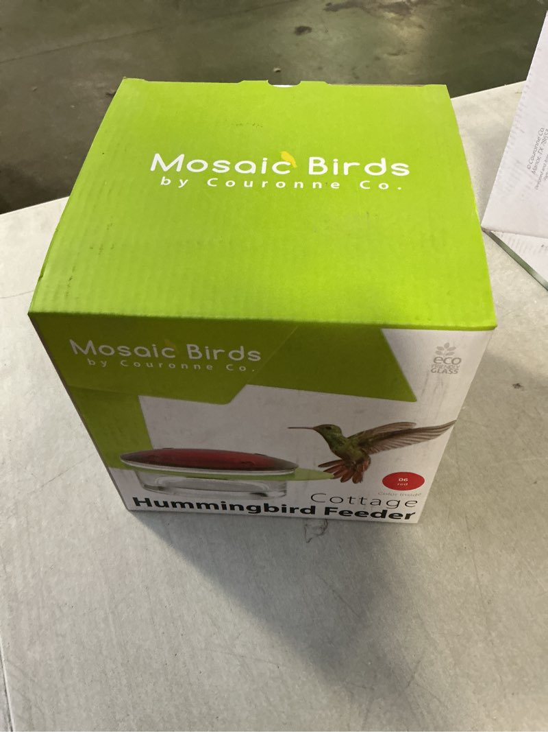 Condition photo showing New/Like New for Cottage Bird Feeder, M447-200-R, 3.4 Ounce Capacity, Red, 1 Piece