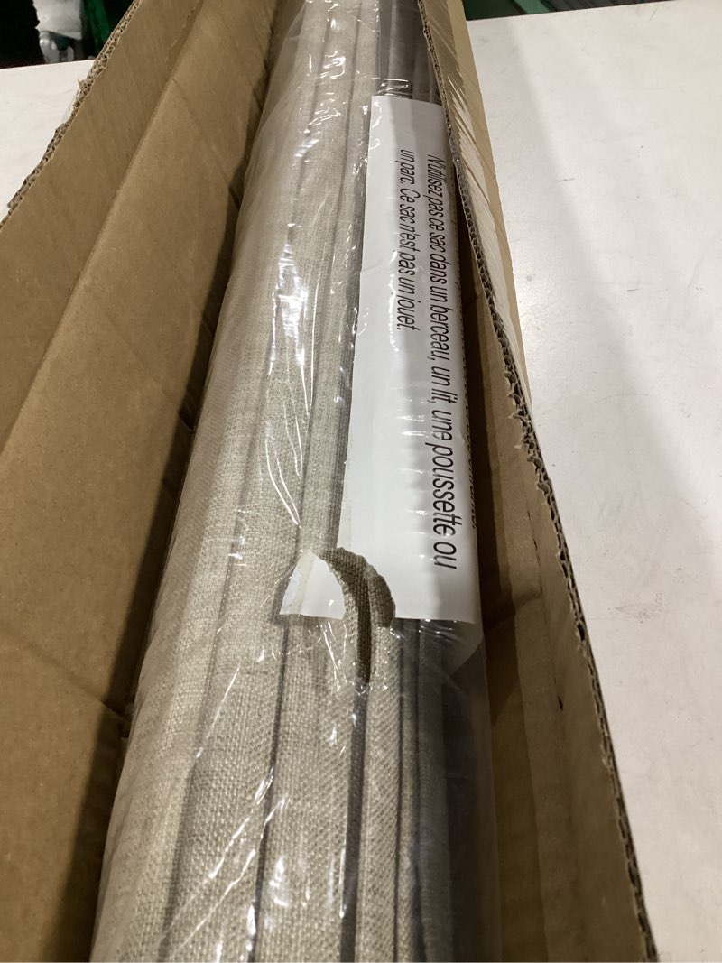 Condition photo showing New/Like New for lazblinds no tools no drill cordless roman shades for windows, blackout thermal insulated uv blocking window blinds, lightweight fabric blinds for indoor windows, 38" w x 60" h, blackout - beige beige 38" w × 60" h