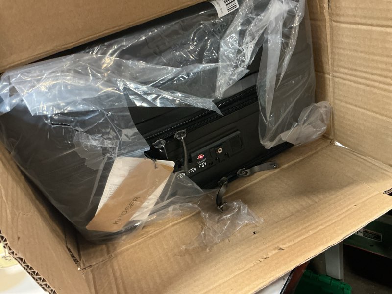 Condition photo showing Good Condition for kroser hardside expandable carry on luggage 22x14x9 airline approved with front business pockets, 20 inch suitcases with wheels, carry on suitcase with tsa lock & usb port, black