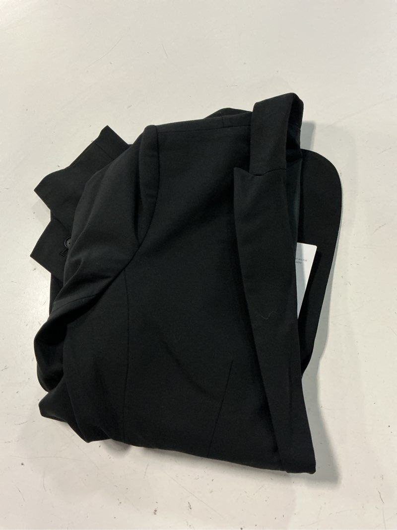 Condition photo showing Good Condition for italian wool long blazer, s, black