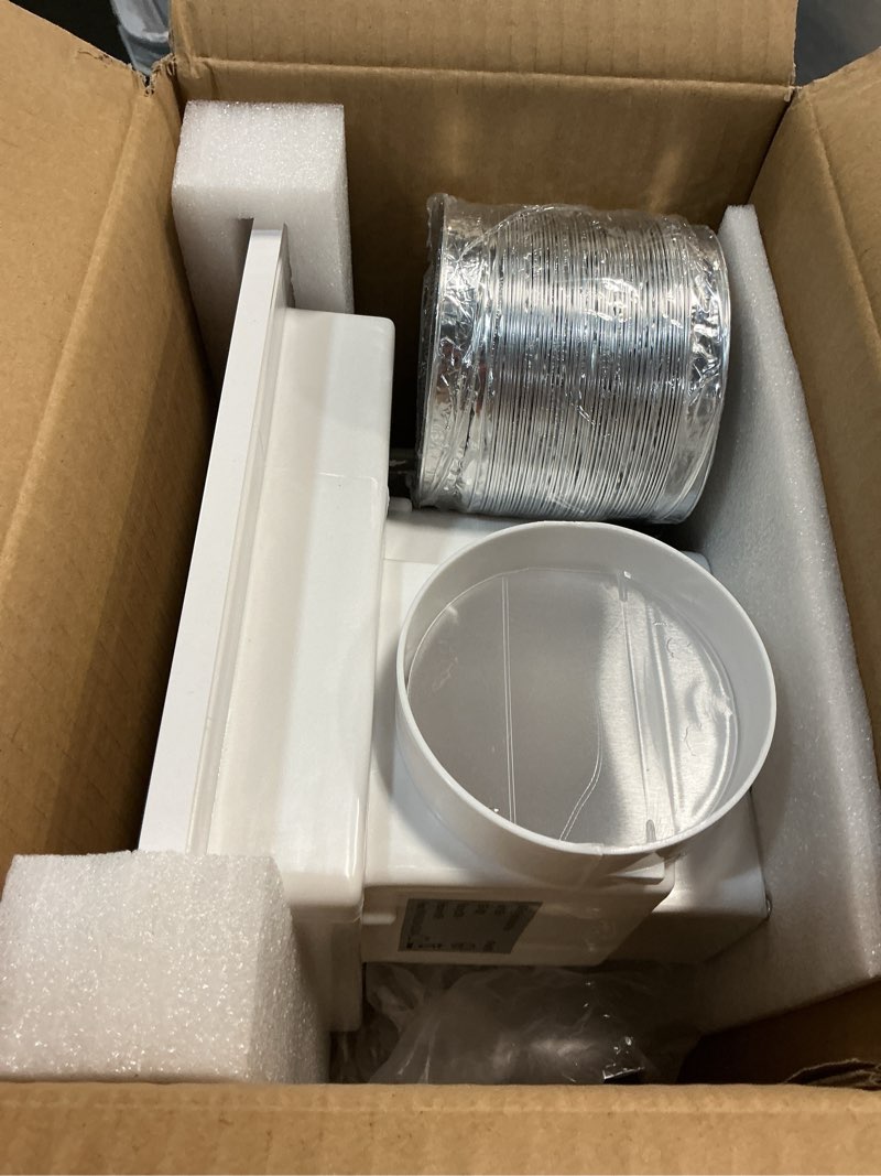 Condition photo showing As Is for 9.8" Panel Bathroom Exhaust Fan with Light, Bathroom Ventilation Fan with 12W 6500K LED Light, 120 CFM 1.0 Sones Low Noise, 4 Inch Duct Quiet Square Fan for Home Bath Restroom Hotel Office 9.8 inch Panel