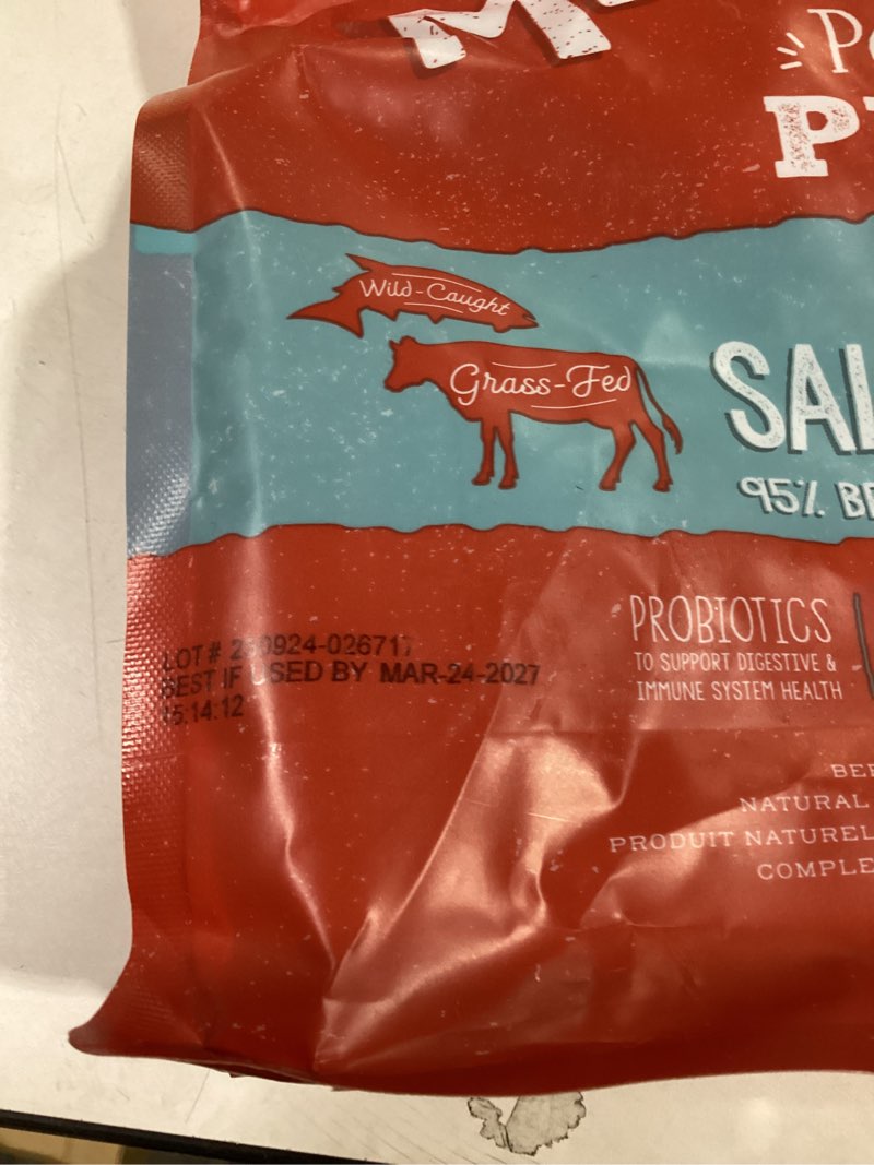 Condition photo showing As Is for Stella & Chewy's Freeze Dried Raw Meal Mixers – Crafted for Puppies – Grain Free, Protein Rich Perfectly Puppy Beef & Salmon Recipe – 18 oz Bag Beef & Salmon 1.13 Pound (Pack of 1)