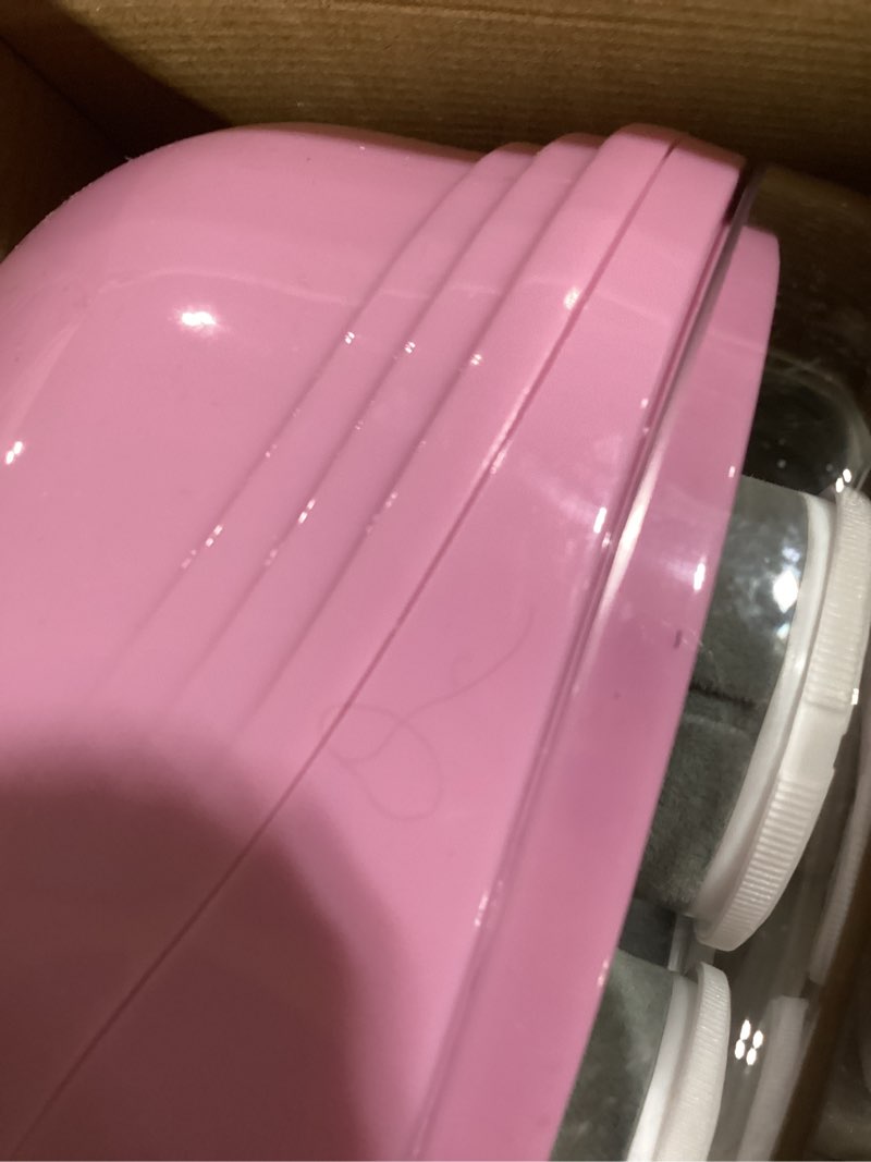 Condition photo showing As Is for conair hot rollers for long, medium & short hair, 8 ceramic flocked 2-inch heated hair rollers with clips, hot curlers for women, volume & curls, amazon exclusive, lilac lilac - amazon exclusive 1 count (pack of 1)