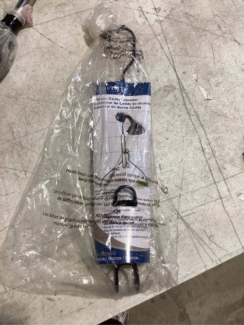 Condition photo showing Good Condition for ldr shower caddy extender 11 in. h bronze bronze metal