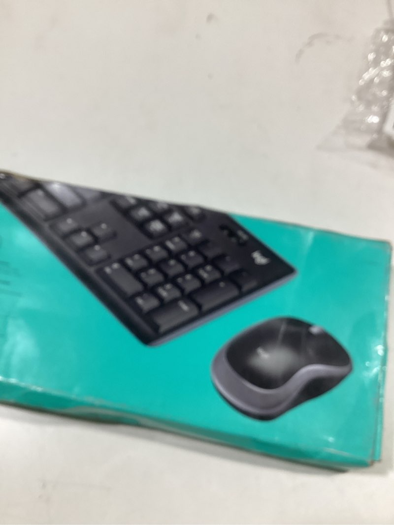 Condition photo showing New/Like New for Logitech MK270 Wireless Keyboard and Mouse Combo for Windows, 2.4 GHz, 8 Multimedia Keys, PC, Laptop, Wireless Keyboard Compact Mouse Combo - Black