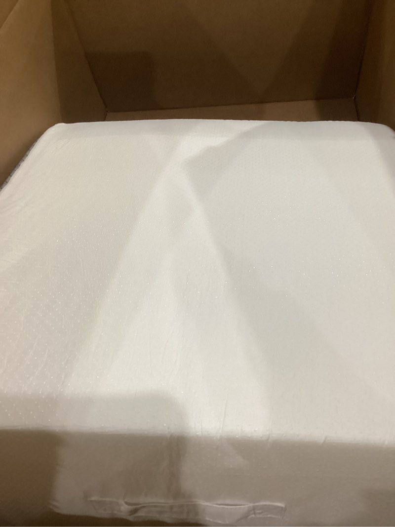 Condition photo showing Good Condition for wedge pillow for sleeping & resting, 24"x24"x10" memory foam cushion with grey and white patterned polyester cover, ideal for bedroom & living room – comfortable support for adults grey & white 10 inch