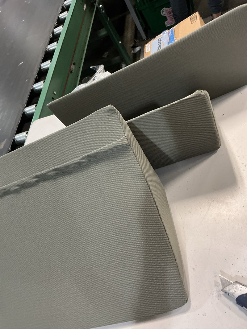 Condition photo showing Good Condition for fanwer bed wedges & body positioners (3 in 1), 40 degree wedges for bed positioning,positioning pillows for elderly, wedge pillow for bed sores, side sleeping, after surgery, knees elevated,back pain grey