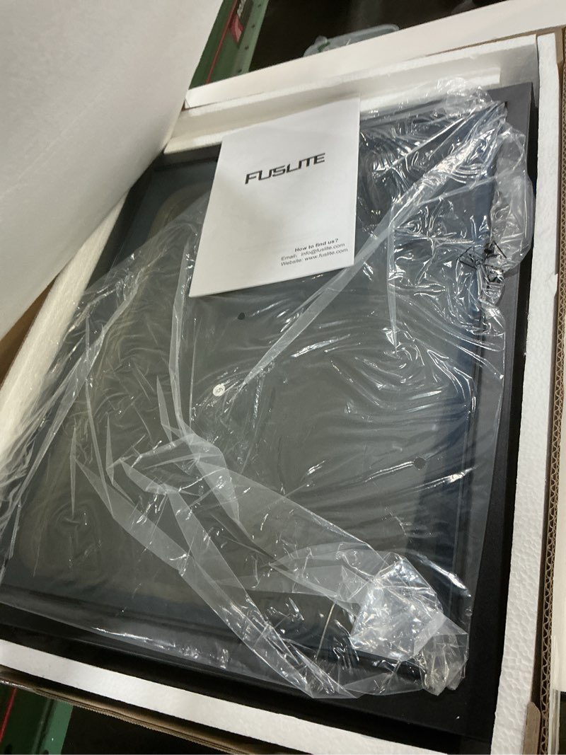 Condition photo showing Good Condition for Infinity Mirror Light Table, Coffee Tables for Living Room, with 3D Infinity Illusion Mirror, RGB Side Table, with Tunnel Light, with Futuristic Decor, for Bedroom, Party