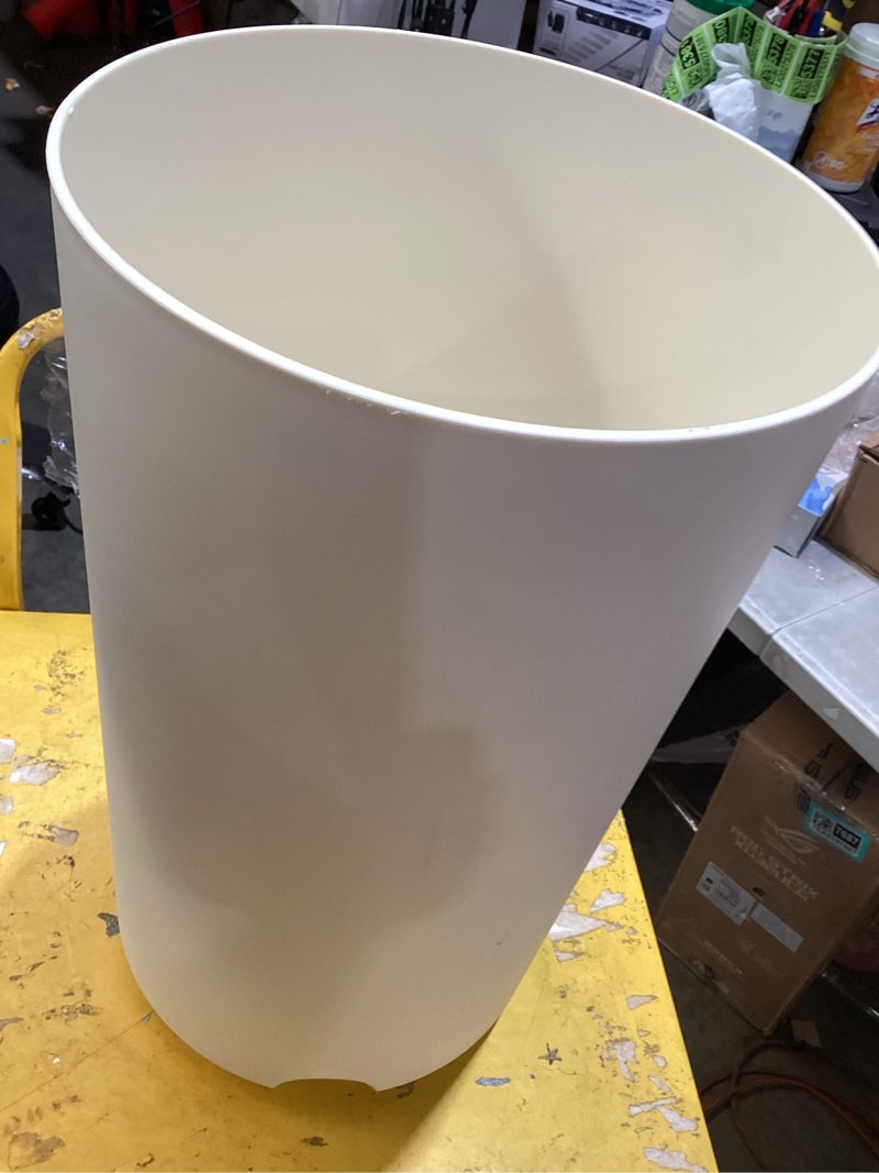 Condition photo showing As Is for missing bottom lid*recycled resin indoor outdoor planter 12"x21" white - room essentials™
