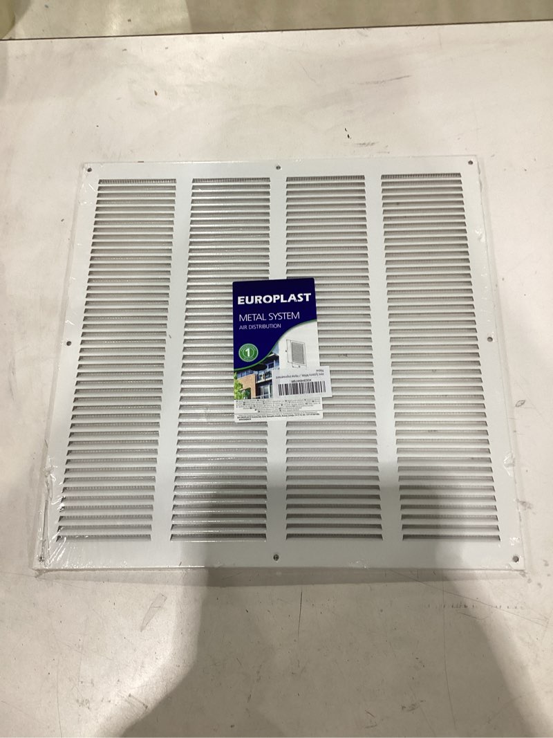 Condition photo showing New/Like New for vent systems white 16'' x 16'' inch air vent cover metal air return grill with built in pest guard screen hvac vent cover for home improvement vent duct cover 400x400 mm