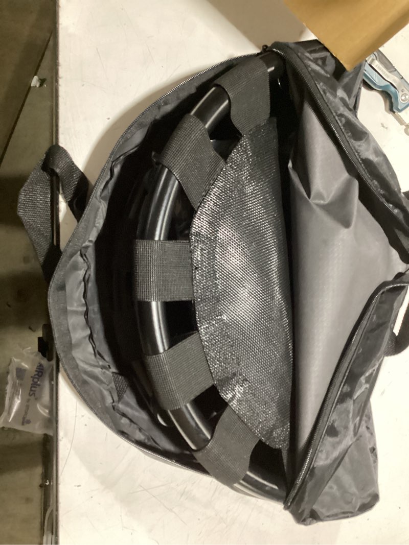 Condition photo showing Good Condition for play 9 sports | plyo ball mini-trampoline | recovery baseball rebounder trampoline w/carry bag
