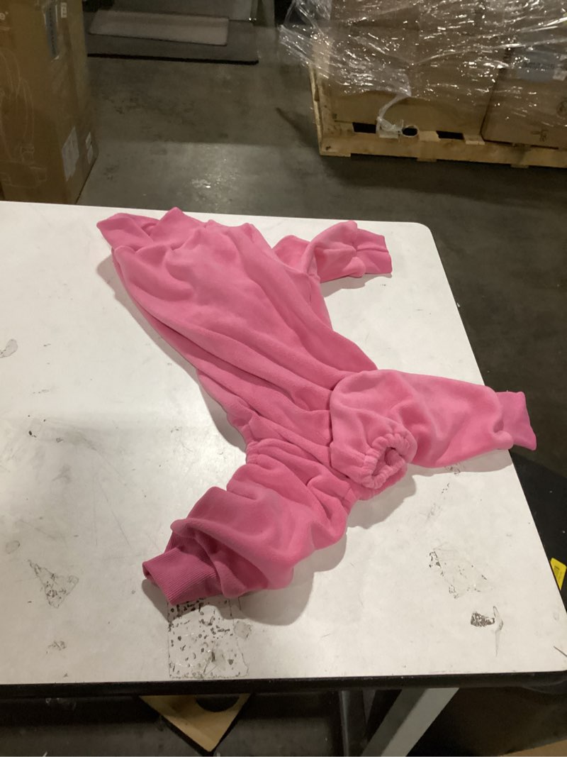 Condition photo showing As Is for Dog Sweaters for Medium Dogs Dog Hoodie Dog Sweater Solid Soft Brushed Fleece Dog Clothes Dog Hoodie Sweatshirt with Pocket(Pink-M) Medium Pink