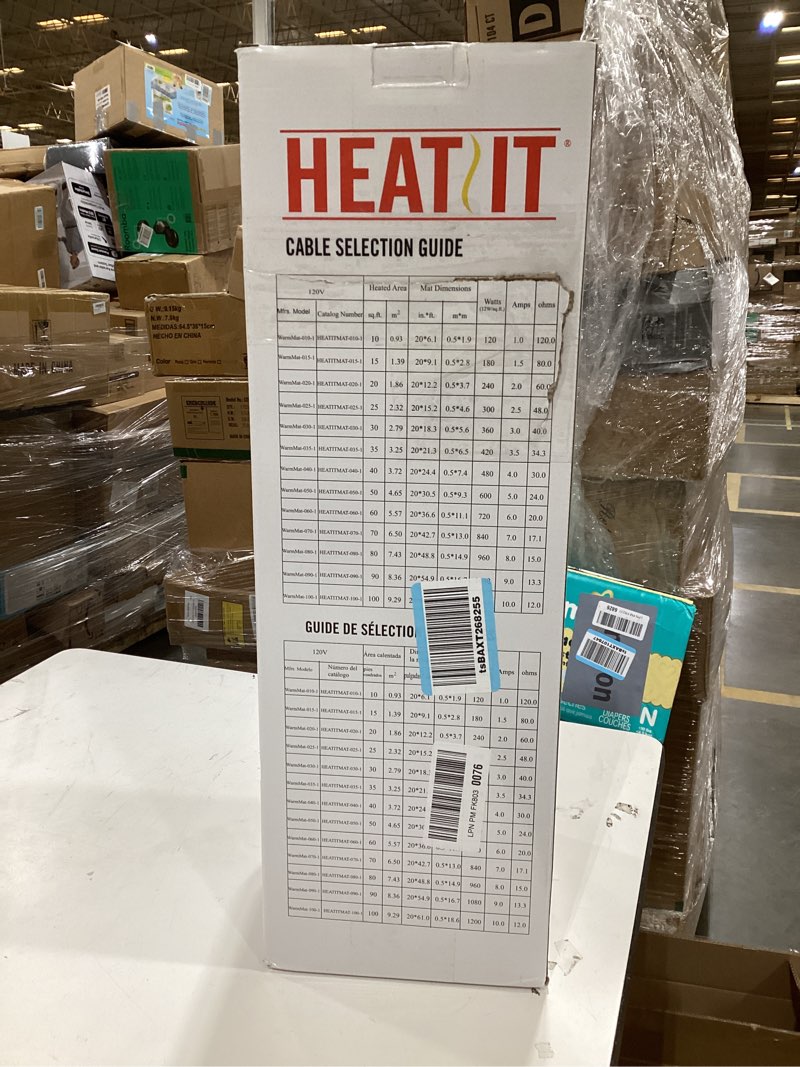Condition photo showing Good Condition for Electric Floor Heating System