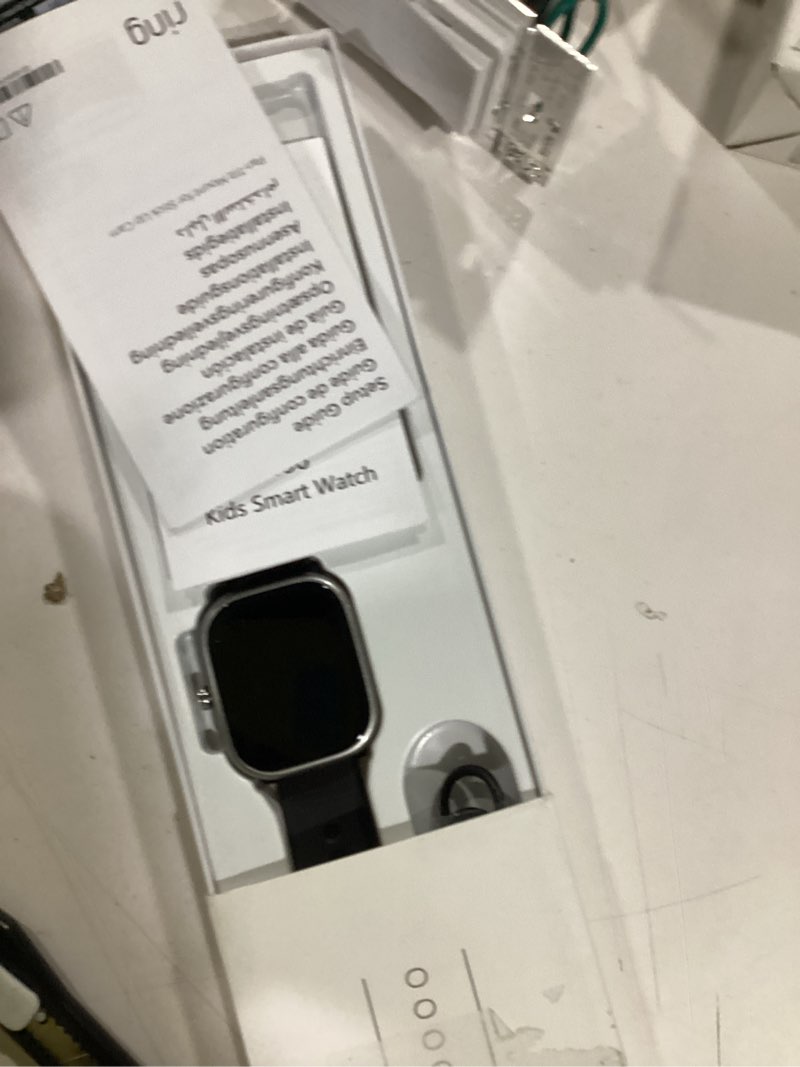 Condition photo showing New/Like New for kids wach for girls boys 6-15 year old - smart watch for kids 1.8" fitness tracker ,no phone needed,pedometer sleep monitor heart rate waterproof,puzzle game for girls boys teens birthday gift (black)