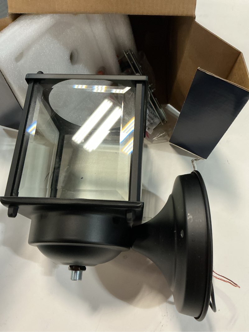 Condition photo showing Good Condition for portfolio 8.25-in h black outdoor wall light