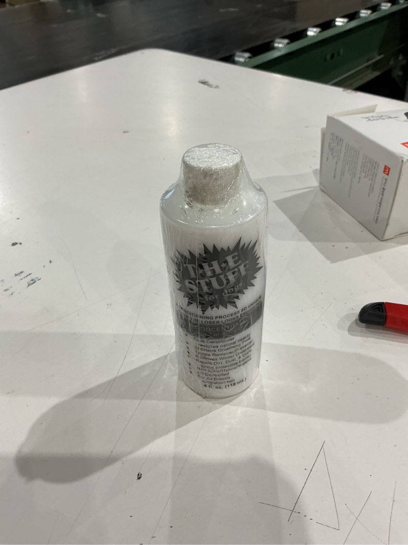 Condition photo showing As Is for the stuff leave in dog conditioner and detangler spray | 4oz concentrate 15:1 | perfect solution for managing matted dog hair dog detangling and dematting product 4 oz
