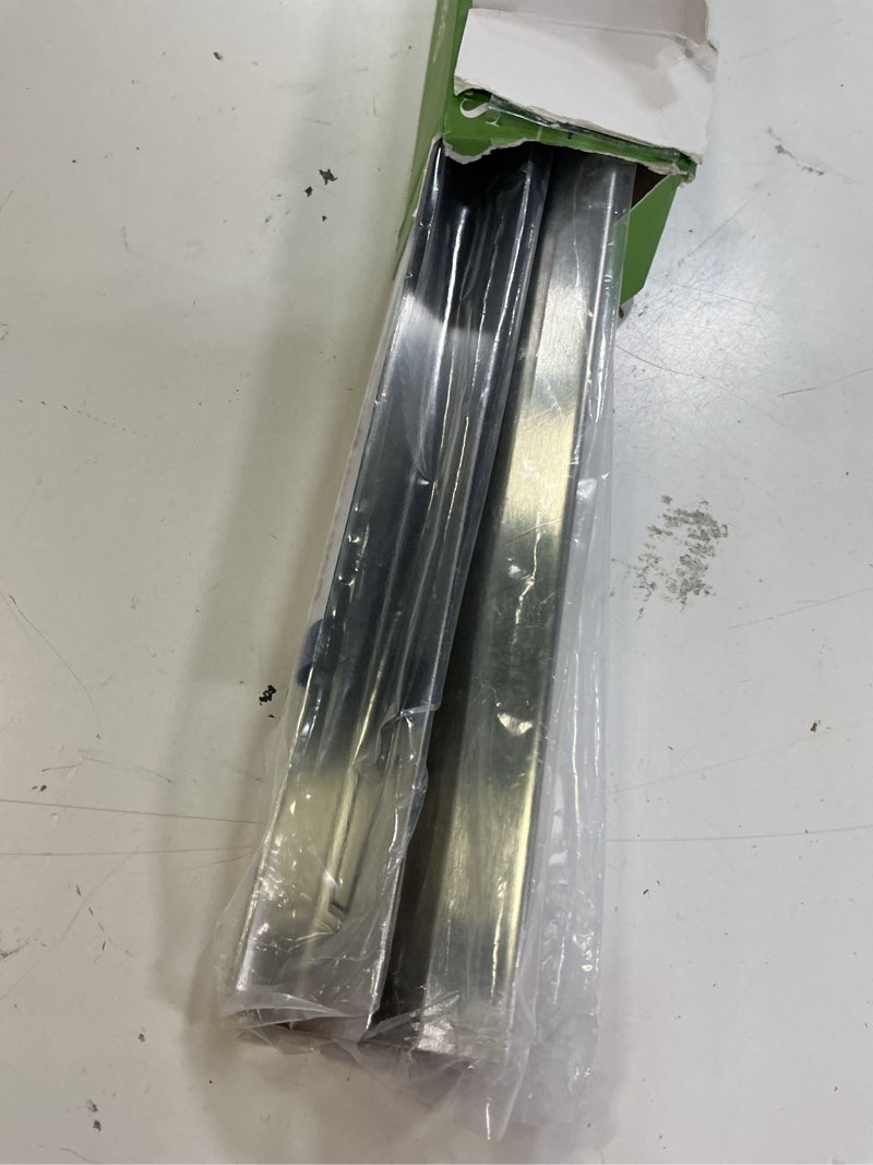Condition photo showing Good Condition for 2pcs kitchen stove counter gap covers, stainless steel gap cover, cooktop trim kit, stove gap guards, oven gap filler, heat resistant & effectively protect stove gap filler(13.8"-27.5" silver) 13.8-27.5 inch silver