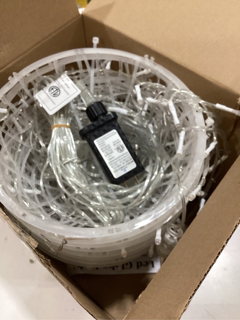 Condition photo showing Good Condition for outdoor christmas balls lights 4 pack hanging 7.1" led garden sphere tree lights 8 modes waterproof glow globe lights with memory timer plug for party yard porch eave patio xmas decorations-warm white warm white 7.1 inch