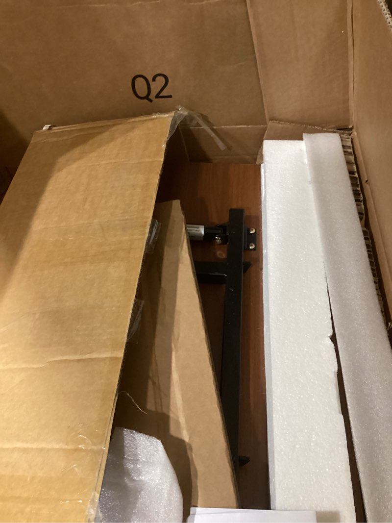 Condition photo showing Good Condition for Hovadova Overbed Table with Wheels, Pneumatic Height Adjustable Overbed Bedside Table, Tilting Deskt