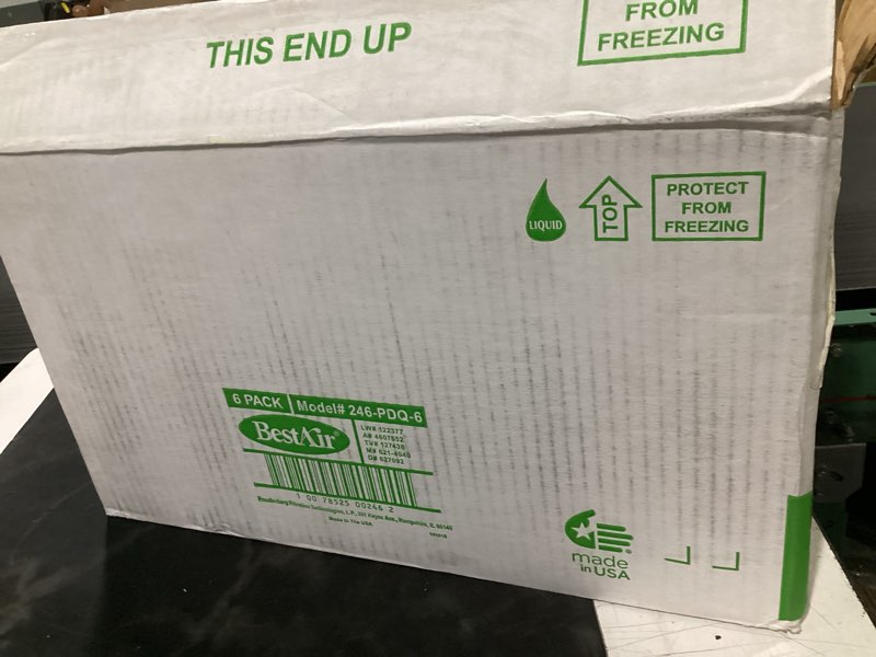 Condition photo showing New/Like New for bestair 246-pdq-6 golden solutions - bacteriostatic humidifier and water treatment system, 64 fl oz, 6-pack, white