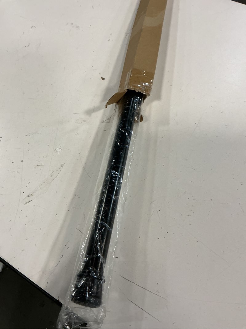 Condition photo showing Good Condition for No Sectional Assembly Shower Curtain Rod 56-104 Inch, 1" Diameter Spring Long Adjustable Tension Curtain Rods for Bathroom Windows Closet No Drilling No Rust, Black Black 56-104Inch, No Assembly