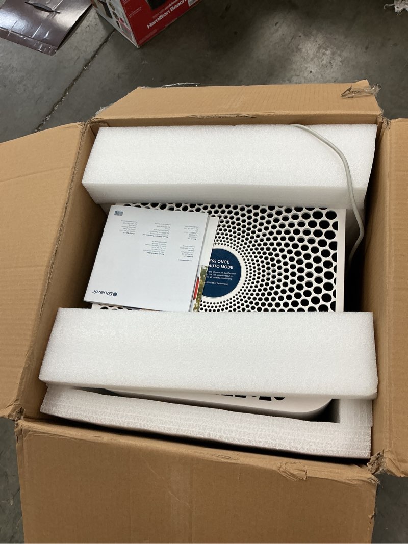 Condition photo showing As Is for BLUEAIR Air Purifier Large Room, Air Cleaner for Dust Pet Dander Smoke Mold Pollen Bacteria Virus Allergen, Odor Removal, for Home Bedroom Living Room, Washable Pre Filter, HEPASilent, Blue 211+ Auto