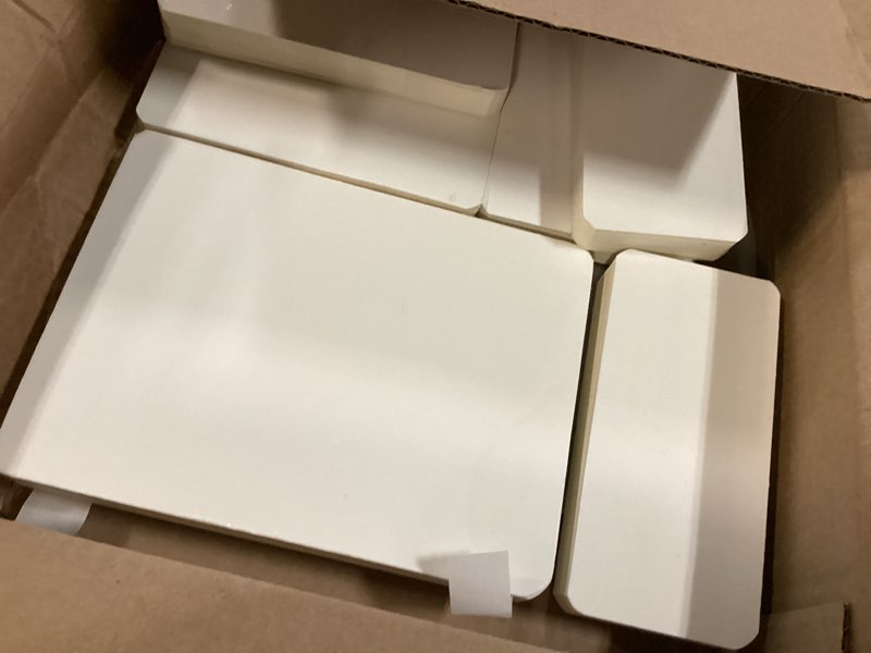 Condition photo showing Good Condition for 6 pack buffet risers,cupcake stand food risers display stands,foldable cake display stands for dessert table, display party ,cakes and pastries