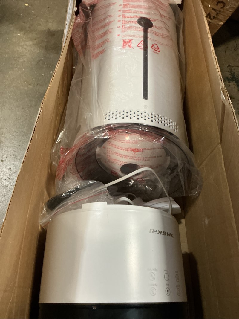 Condition photo showing As Is for vagkri 18l humidifier large room, for 2000 sq ft whole house humidifiers, 5 mist levels, 24h timer, auto mode, top fill with 2 extended tube quiet cool mist humidifiers for bedroom home baby plant