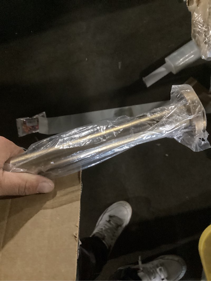 Condition photo showing Good Condition for ivilon shower tension curtain rod - adjustable spring tension rod for shower curtains, bathroom, or windows, easy to install, no drilling required, rustproof, adjustable 24 to 36 inch warm gold 24" to 36" warm gold