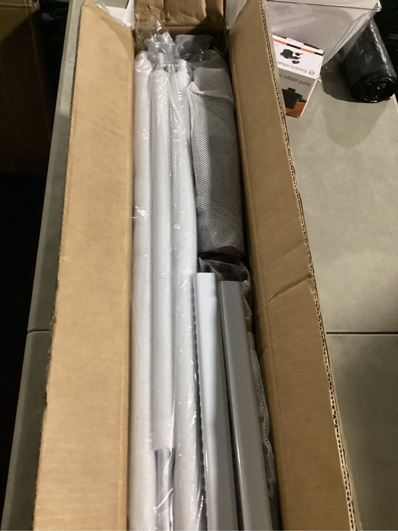 Condition photo showing Good Condition for Updated King Size Bed Rail for Toddlers: 3-Side Protection Bedrail with Headbroad for King Bed - Extral Tall Adjustable Child Safety Side Railing Guards for Infants Kids Child(78.7x78.7X 74.8”) Grey Updated King bed 78.7x78.7x 74.8"
