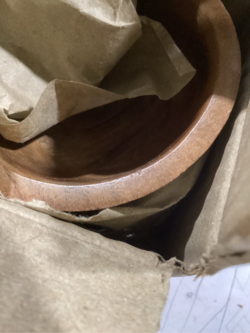 Condition photo showing Good Condition for salad bowl acacia wood set of 4 individual wood serving bowls for salad, fruit, snacks, nuts for kitchen or dining table (set of 4) (3.5" x 3. 5" x 2")