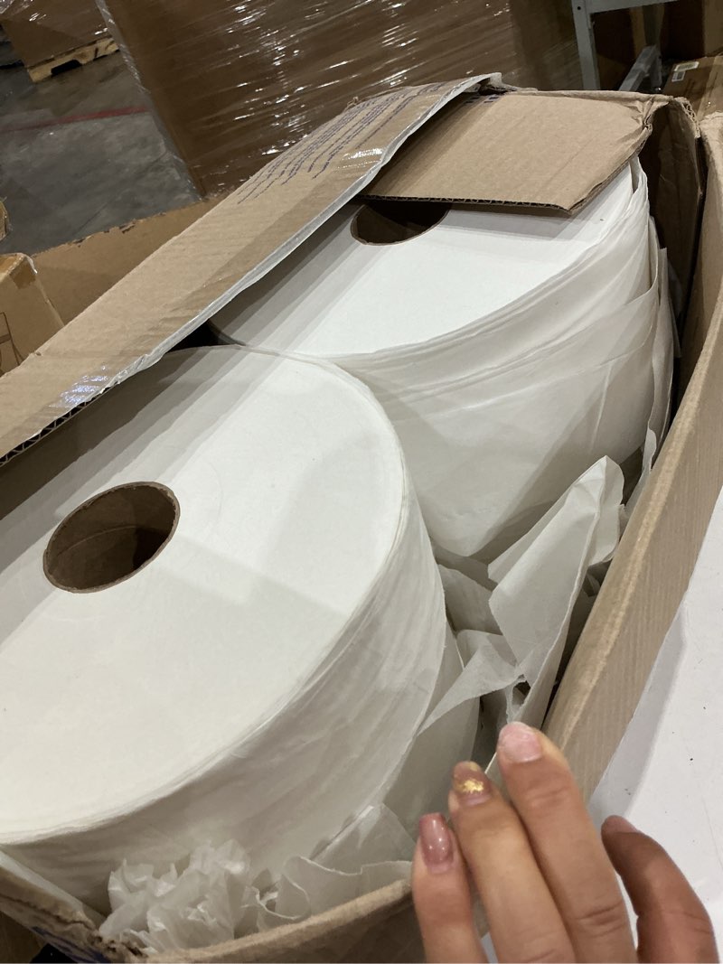 Condition photo showing As Is for tork jumbo toilet paper roll white t1, advanced, 2-ply, 6 x 1600 feet, 12021502, 6 count (pack of 1) 6 roll (pack of 1)
