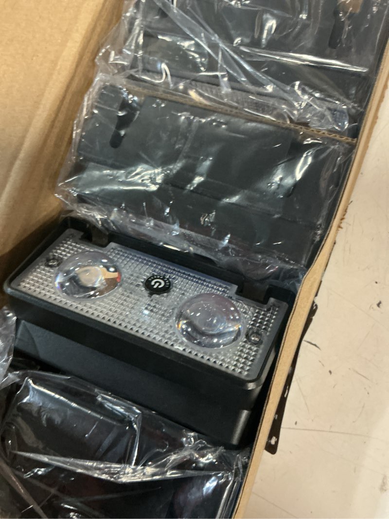 Condition photo showing Good Condition for solar fence lights 8 pack 9 colors & 11 lighting modes solar wall lights outdoor waterproof ip65 rgb color changing fence lights solar powered for garden yard patio deck step patio wall